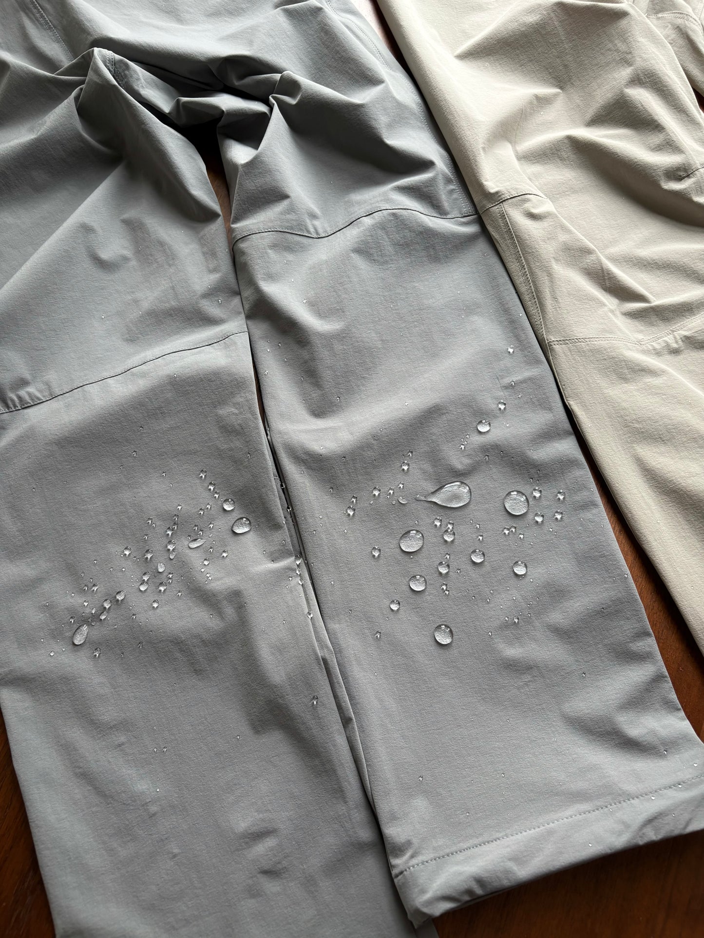 T10 pants Water-repellent function to withstand light rain