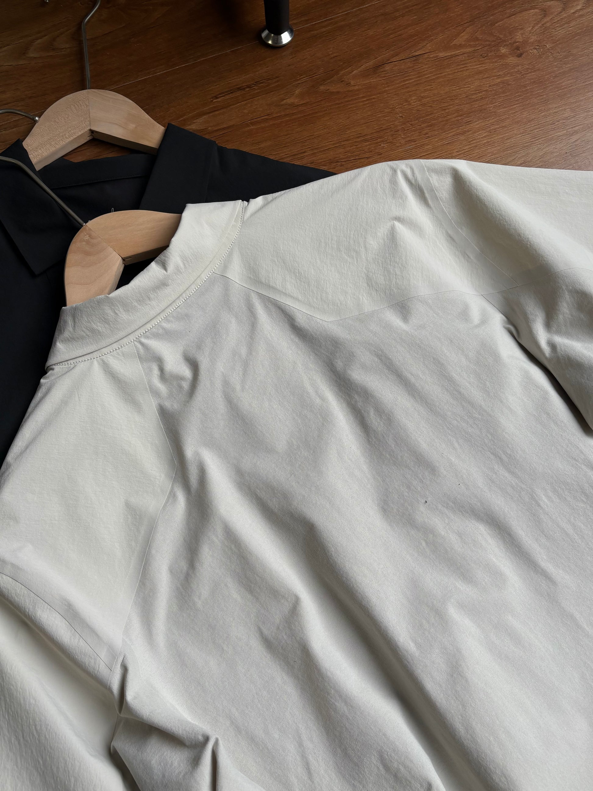 Seam-sealed construction on the back