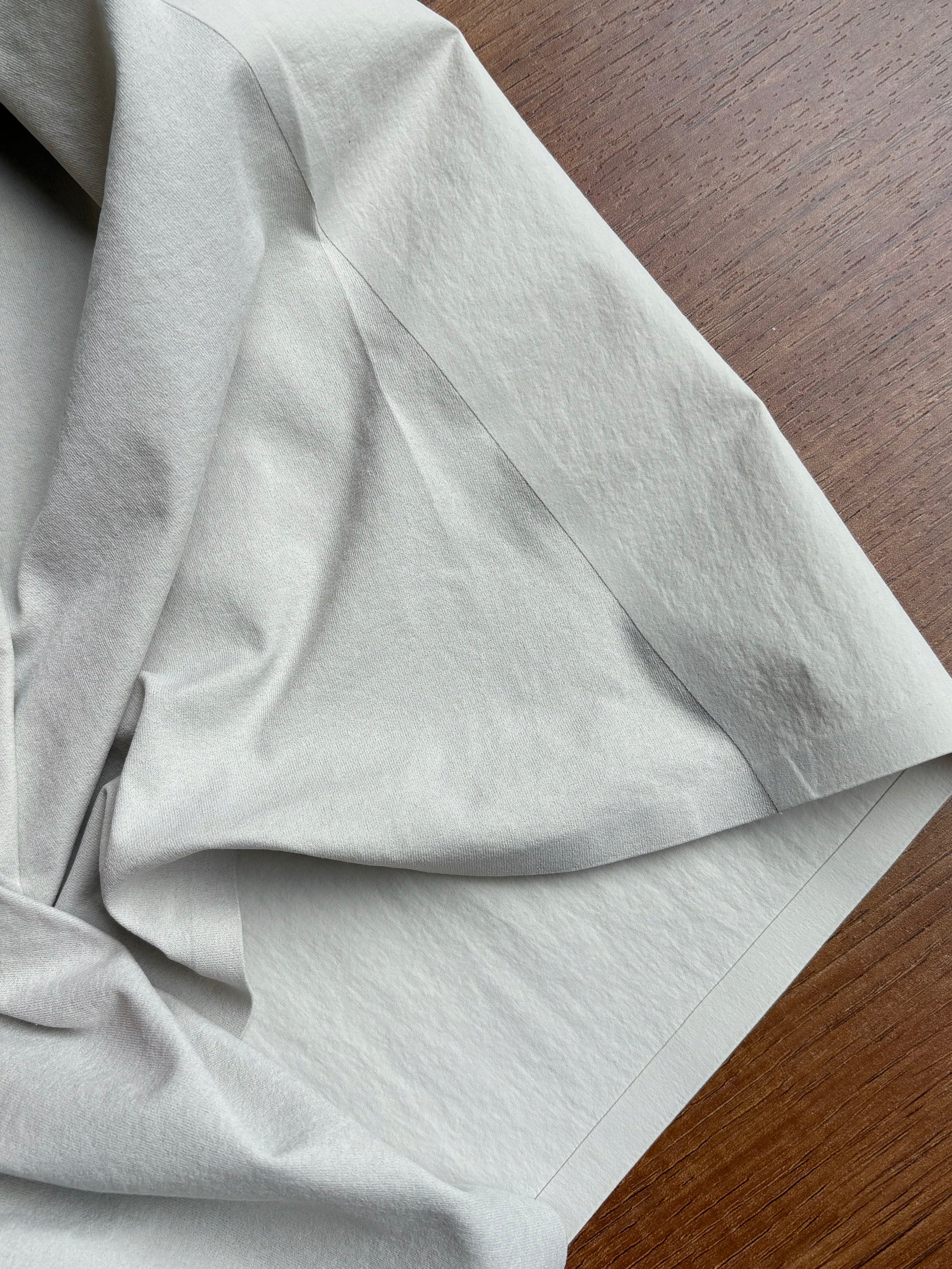 side  and hem seam sealed with seam tape.