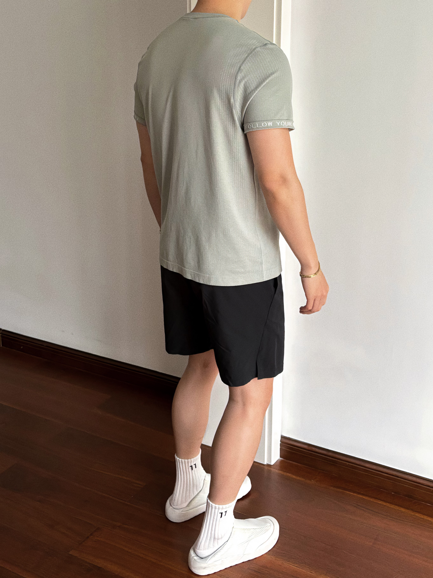 green MVT relaxed fit short sleeve shirt back