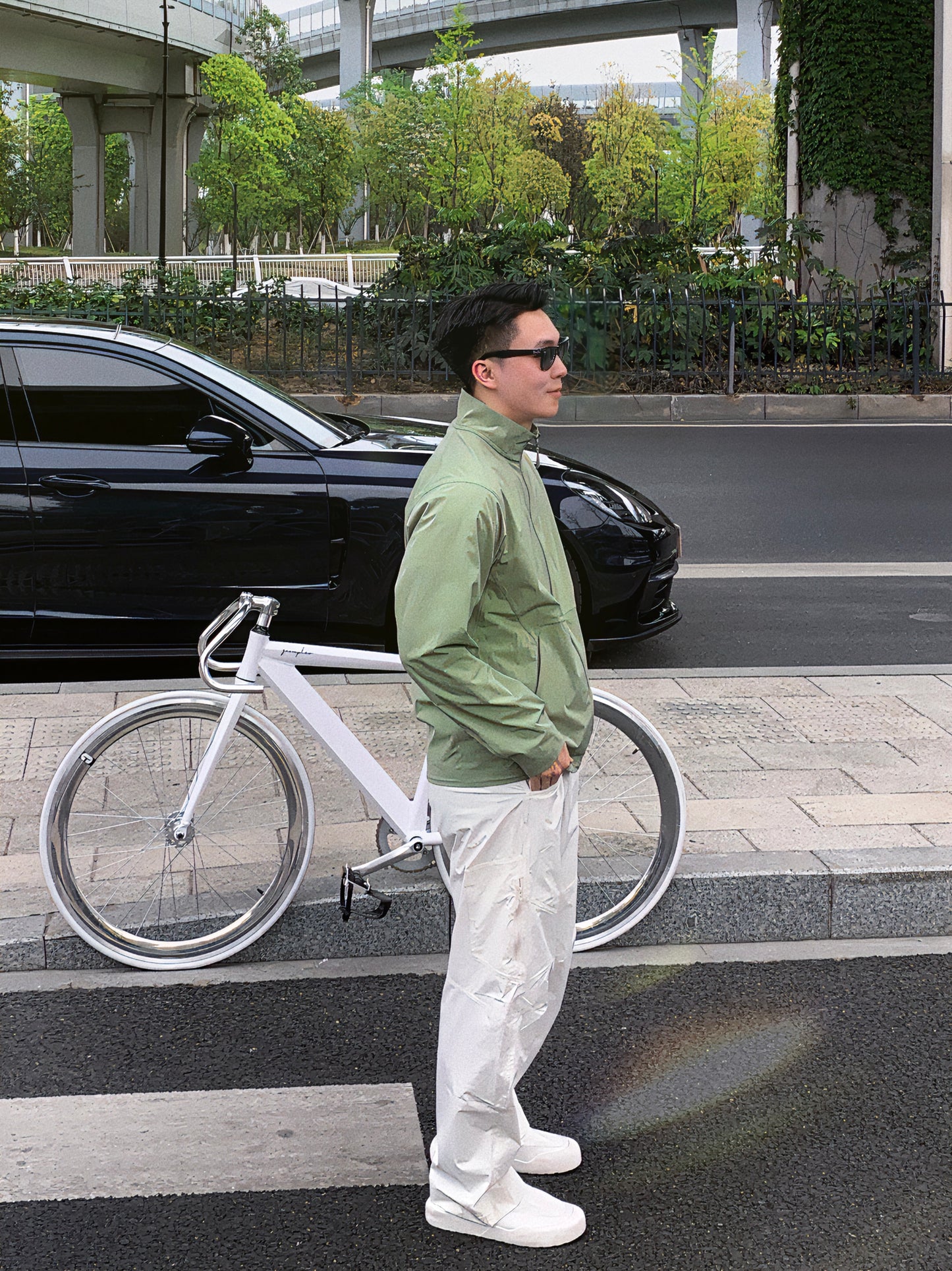 green acrop jacket